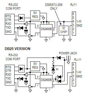 DS9097U通用1-Wire COM端口适配器技术手册