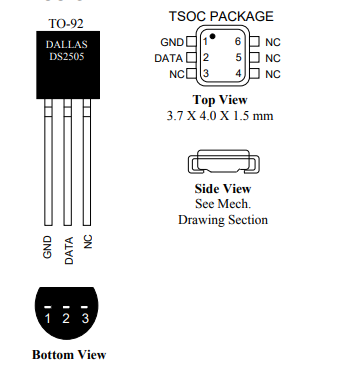 DS2505 16K位只添加存儲(chǔ)器技術(shù)手冊(cè)