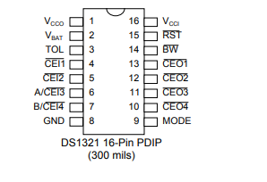 DS1321灵活的非易失控制器，带有锂电池技术手册