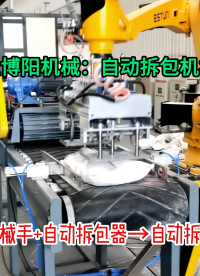 工業(yè)鹽全自動拆垛拆包機(jī)器人 50kg粉料全自動拆包機(jī)械手應(yīng)用