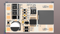耐壓100V電動車摩托<b class='flag-5'>車燈</b>DC-DC降壓恒流芯片<b class='flag-5'>FP7125</b> 支持PWM調光和線性調光，能夠實現強弱燈切換，滿足不同使用場