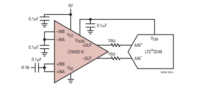 LT6402-6 <b class='flag-5'>300MHz</b> <b class='flag-5'>低</b><b class='flag-5'>失真</b>、<b class='flag-5'>低噪聲</b>差分放大器/<b class='flag-5'>ADC</b><b class='flag-5'>驅動器</b><b class='flag-5'>技術</b><b class='flag-5'>手冊</b>