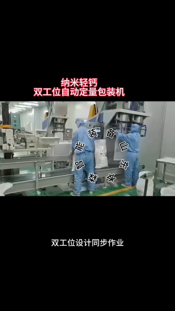 納米輕鈣雙工位自動定量包裝機