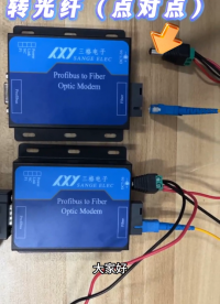 Profibus-DP轉(zhuǎn)光纖（點對點）#三格電子##
 