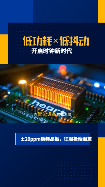 智能設備的穩定運行，離不開精準時鐘支持。1ps相位抖動 + ±20ppm頻率穩定，一顆振蕩器撬動未來節奏。