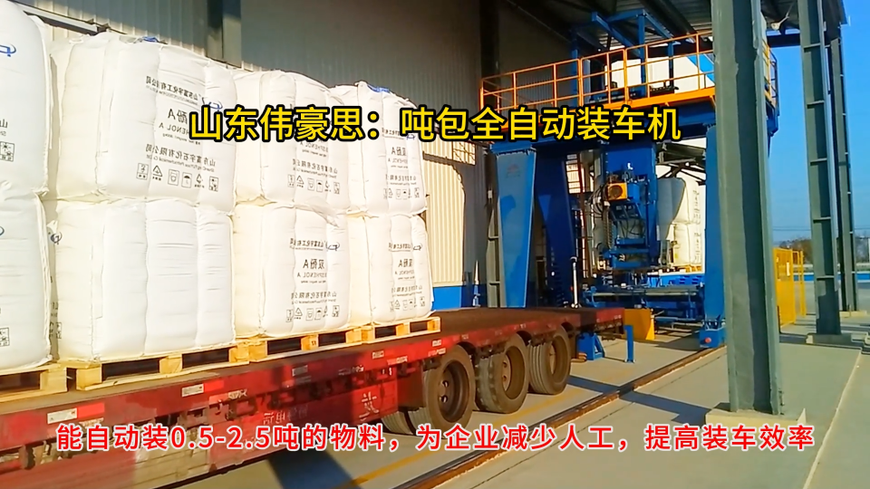 小蘇打自動噸袋裝車機，噸包自動裝車系統案例
# 噸袋自動裝車機