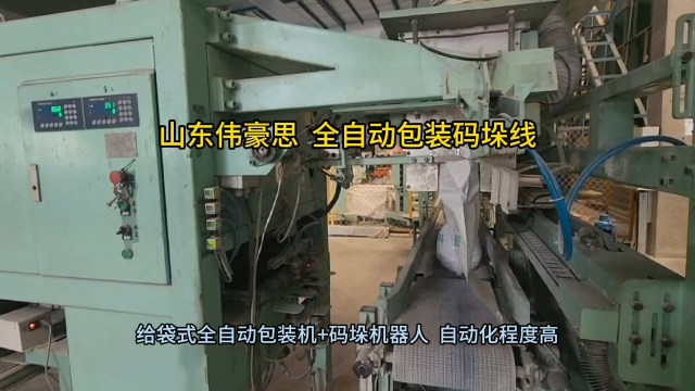 定制炭粉包裝碼垛系統 全自動包裝碼垛流水線 山東偉豪思