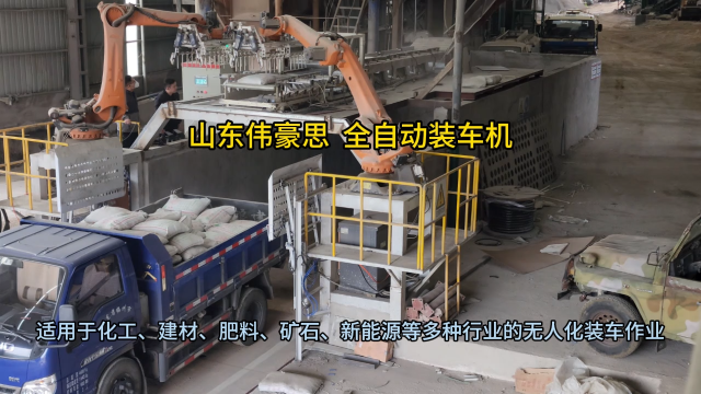 供應小蘇打全自動裝車機 自動裝車機器人流程 山東偉豪思