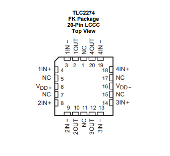 TLC2274AM 四通道、軌到軌、低噪聲、高級 LinCMOS? 精密運算放大器技術手冊