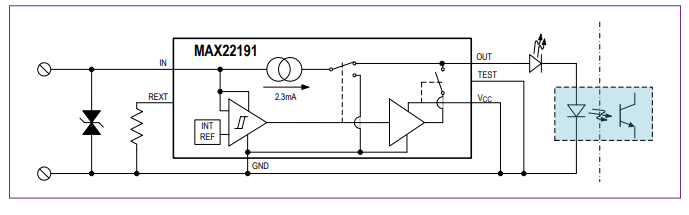 MAX22191寄生供電數字輸入技術手冊