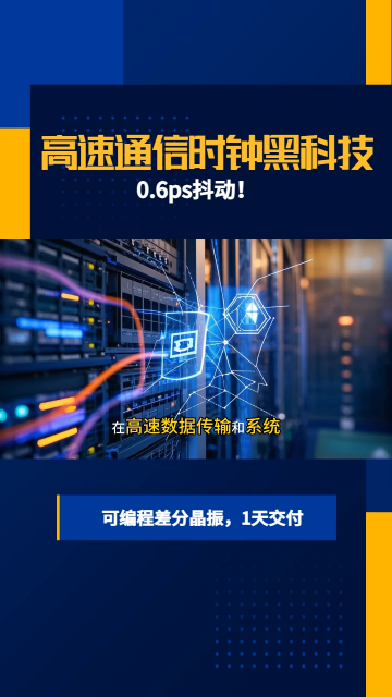 0.6ps抖動！高速通信時鐘黑科技，可編程差分晶振，1天交付！#電路知識 #差分信號 #差分晶振 #電工 