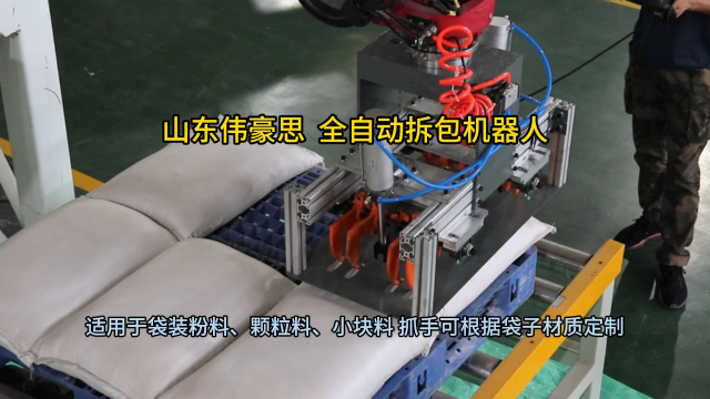 純堿機械手自動拆袋機 全自動拆包機非標定制 山東偉豪思