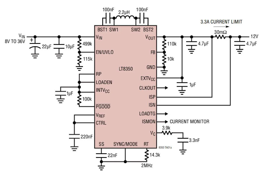 Analog Devices Inc. LT8350/LT8350S同步降壓-升壓轉換器數據手冊
