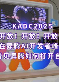 KADC2025，開放為什么成為了昇騰最重要的關(guān)鍵詞