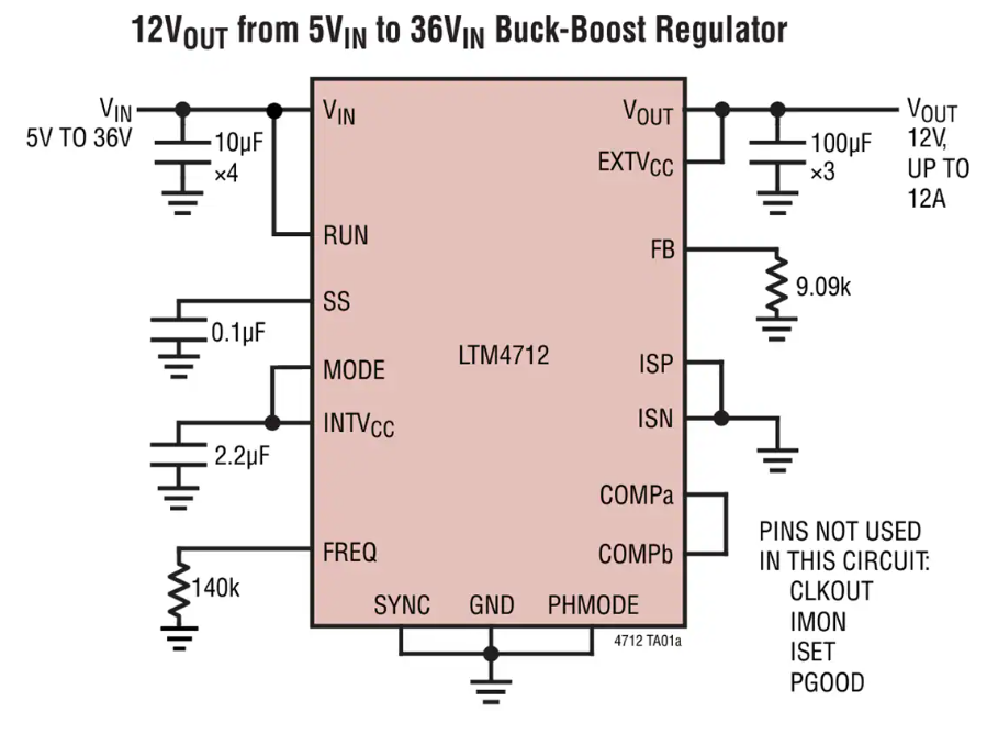 <b class='flag-5'>Analog</b> <b class='flag-5'>Devices</b> <b class='flag-5'>Inc.</b> LTM4712<b class='flag-5'>降壓</b>-升壓μModule?<b class='flag-5'>穩壓器</b><b class='flag-5'>數據</b><b class='flag-5'>手冊</b>