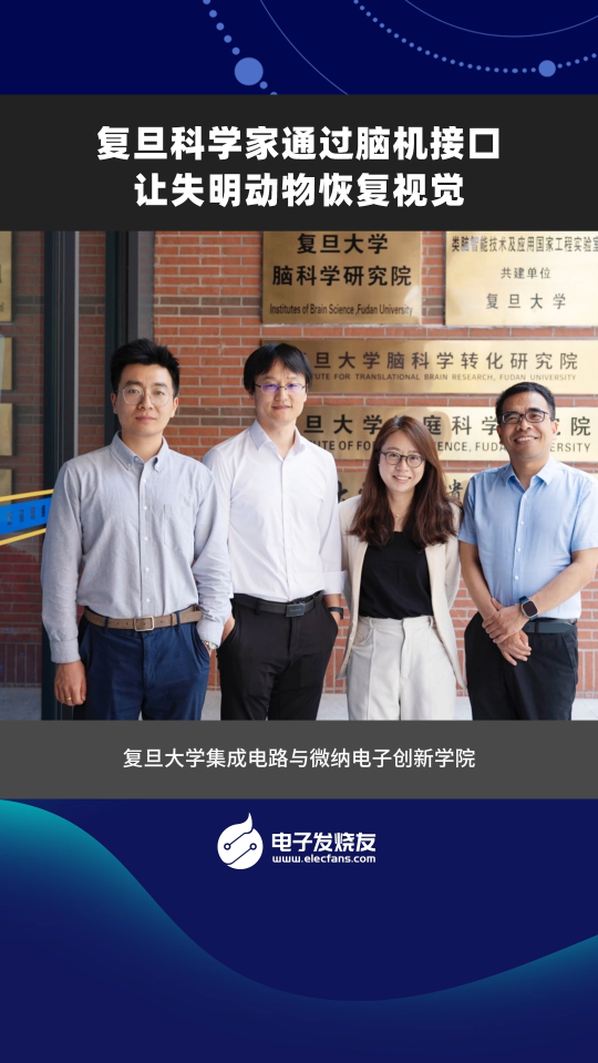 復旦科學家通過腦機接口讓失明動物恢復視覺