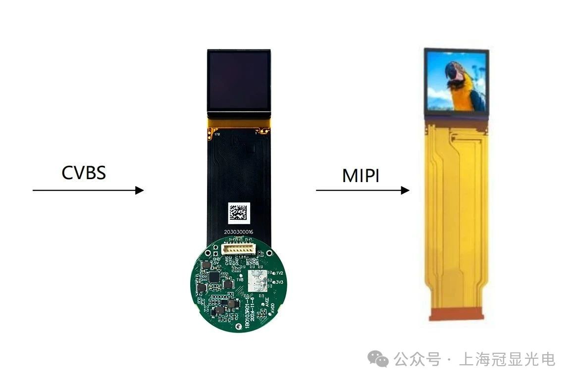 Micro OLED 1.03&quot; CVBS驅動方案，微顯示應用的理想解決方案