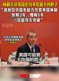 林毅夫：相信中國有能力憑借舉國體制快則3年、慢則5年一定能攻關(guān)突破 #華芯邦 #芯片廠家 #林毅夫 #