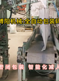 澆注料全自動包裝碼垛機，自動套袋包裝碼垛機廠家#全自動包裝碼垛機 #