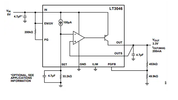 Analog Devices Inc. LT3046超高PSRR線性穩壓器數據手冊