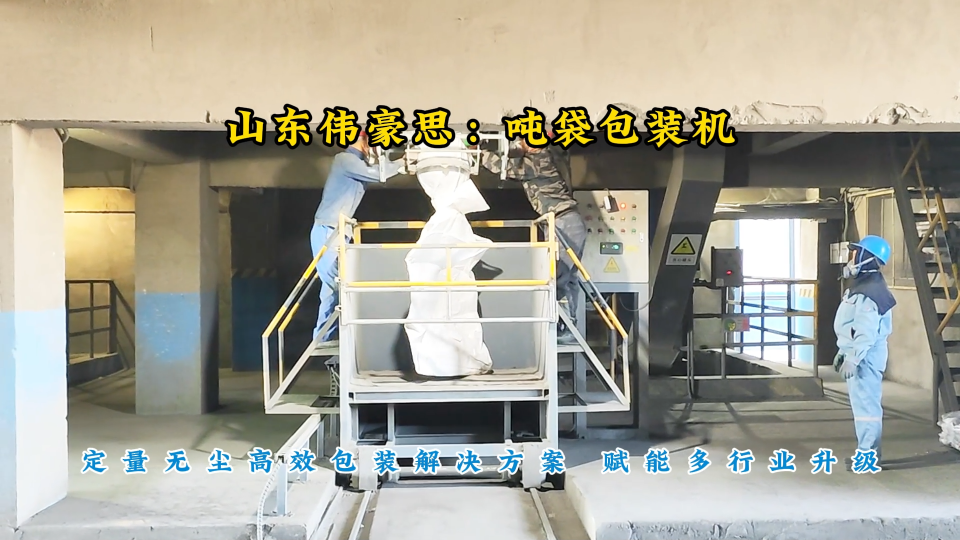 山東碳粉自動噸袋包裝機(jī)，噸包定量包裝設(shè)備廠家# 噸袋包裝秤