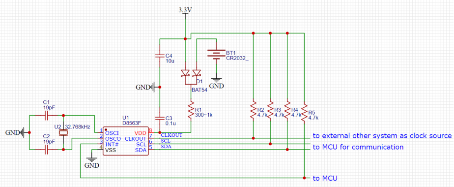 I2C通訊的實(shí)時(shí)<b class='flag-5'>時(shí)鐘</b><b class='flag-5'>芯片</b>D<b class='flag-5'>8563</b>