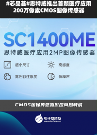 思特威推出首顆醫(yī)療應(yīng)用200萬像素CMOS圖像傳感器