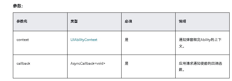 HarmonyOS NEXT应用开发-Notification Kit(用户通知服务)notificationManager.requestEnableNotification-鸿蒙开发者社区 HarmonyOS NEXT应用开发-Notification Kit(用户通知服务)notificationManager.requestEnableNotification-鸿蒙开发者社区