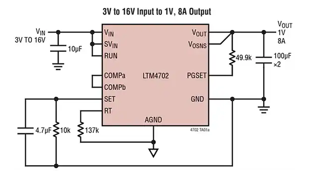 Analog Devices Inc. <b class='flag-5'>LTM</b>4702 8A降壓型Silent Switcher?<b class='flag-5'>穩壓器</b>數據手冊