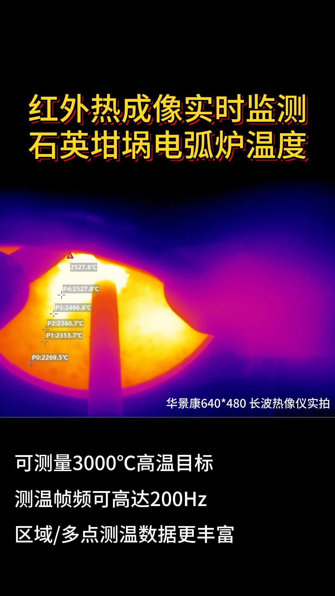 為什么紅外熱成這么牛？石英坩堝的每一度變化都可以測到，區(qū)域/多點測溫數(shù)據(jù)直接拉滿，可以測到3000℃高溫# 