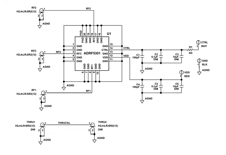Analog Devices Inc. ADRF5301 SPDT<b class='flag-5'>開關</b>評估板特性/應用/<b class='flag-5'>示意圖</b>