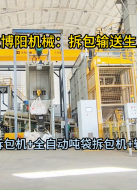 氧化铝全自动吨袋拆包机，吨包拆包投料站非标定制#全自动吨袋拆包机  #吨袋拆包机 #斗式提升机 
