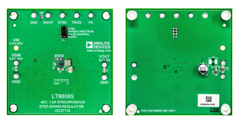 Analog Devices Inc. DC2711A LT8608S用演示板數據手冊