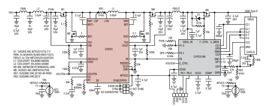 Analog Devices Inc. <b class='flag-5'>LT</b>8253/<b class='flag-5'>LT</b>8253A USB Type-C?降壓-升壓<b class='flag-5'>控制器</b>數(shù)據(jù)手冊(cè)
