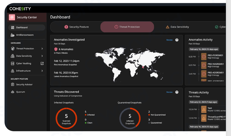 Cohesity DataHawk 加強<b class='flag-5'>網絡</b><b class='flag-5'>響應</b>和快速恢復干凈的<b class='flag-5'>數據</b>