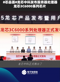 龍芯中科發(fā)布服務(wù)器處理器龍芯3C6000系列芯片