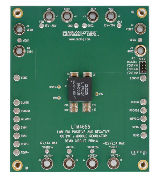 Analog Devices Inc. LTM4655演示電路DC2594A數據手冊
