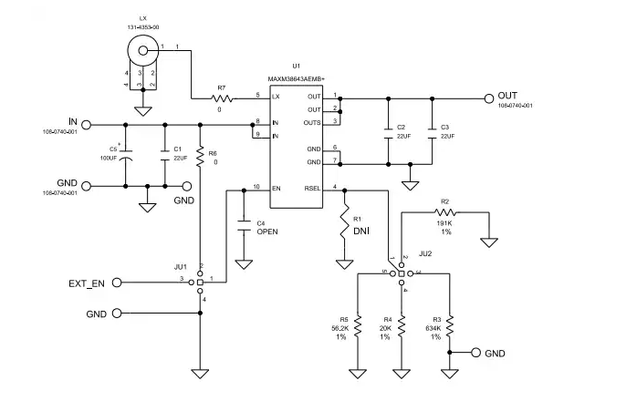 Analog Devices / Maxim Integrated MAXM38643A EMGA評(píng)估套件特性/示意圖