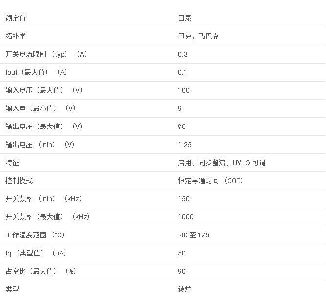 LM34925 7.5-100V 寬輸入電流、100mA 集成次級偏置穩(wěn)壓器，用于隔離式 DC/DC 轉(zhuǎn)換器數(shù)據(jù)手冊