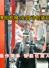化肥全自動包裝碼垛機，智能包裝碼垛設備案例分享#全自動包裝碼垛機 #全自動baozhuangji包裝機 