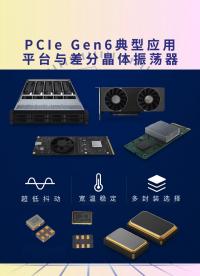 PCIe Gen6應用平臺專用差分晶體振蕩器 | FCom高性能時鐘解決方案#差分晶振 #電子元器件 