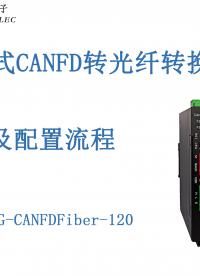 環(huán)網(wǎng)式CANFD轉(zhuǎn)光纖轉(zhuǎn)換器配置流程#三格電子
 