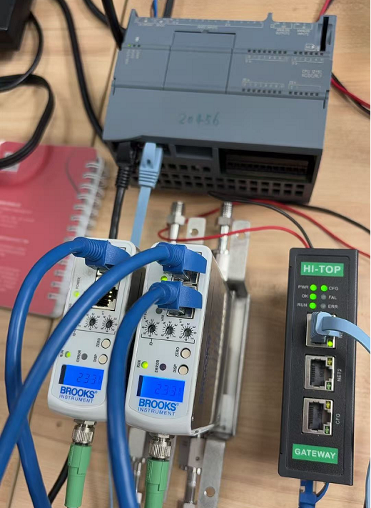Brooks流量計(jì)通過(guò)HT1S-ECM-PNS與西門子1200PLC通訊