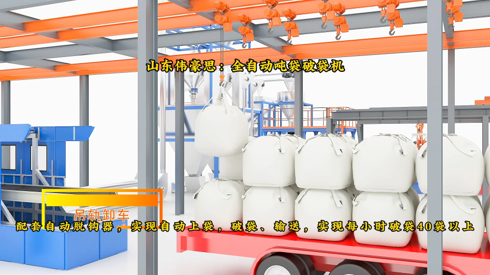 高鎳锍噸包全自動破袋機，全自動噸袋拆袋機技術亮點

