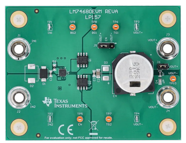 Texas Instruments LM74680EVM評估模塊數(shù)據(jù)手冊