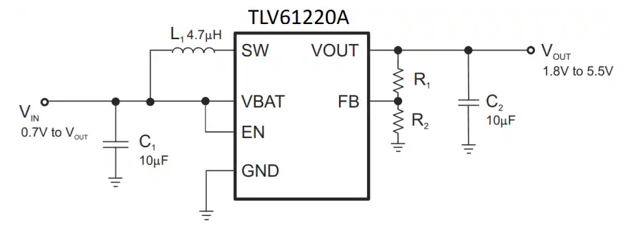 Texas Instruments TLV61220A低輸入電壓升壓轉(zhuǎn)換器數(shù)據(jù)手冊