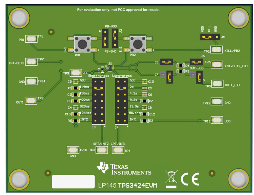 <b class='flag-5'>Texas</b> <b class='flag-5'>Instruments</b> TPS3424<b class='flag-5'>EVM</b> <b class='flag-5'>評估</b><b class='flag-5'>模塊</b>（<b class='flag-5'>EVM</b>）<b class='flag-5'>數據</b><b class='flag-5'>手冊</b>