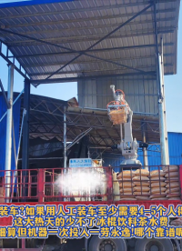 為什么用機(jī)器裝車用人工裝車至少需要4-5人得3-4小時(shí)裝完冰棍飲料茶水不敢細(xì)算但機(jī)器一次投入一勞永逸#裝車機(jī) 