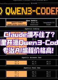 Qwen3–Coder開源，專治AI編程收費(fèi)貴！Claude繃不住了…