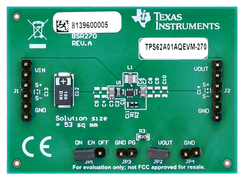 Texas Instruments <b class='flag-5'>TPS62A01</b>QEVM-270 &amp; <b class='flag-5'>TPS62A01</b>AQEVM-270ģֲ